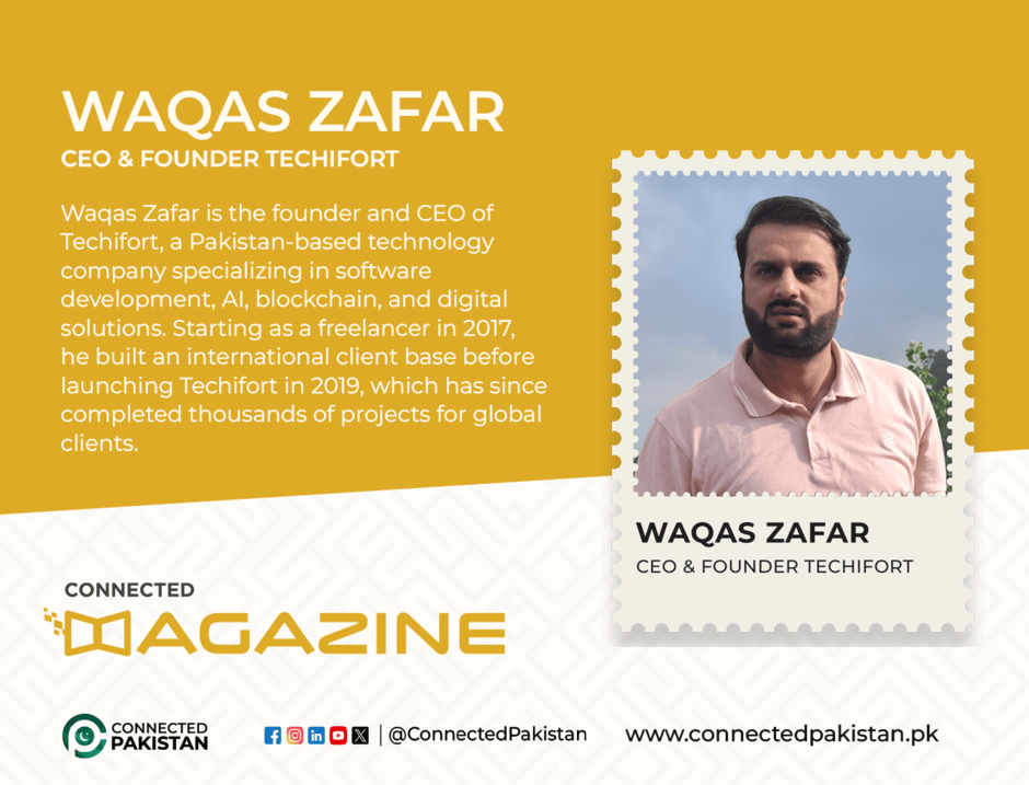 The Techifort Story  Waqas Zafar’s Journey in AI and Software Development